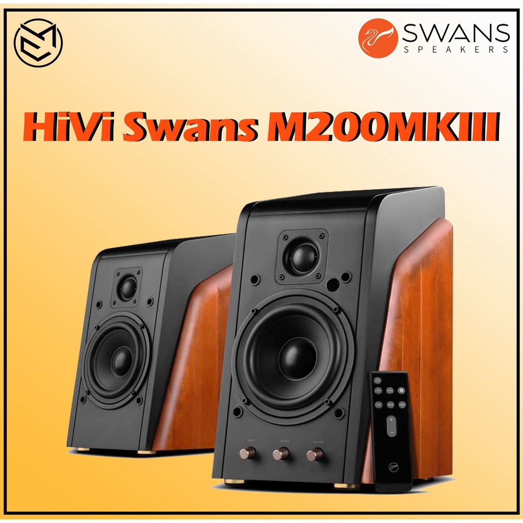 Hivi Swans Speakers M200mkiii Powered 2 0 Bookshelf Speakers