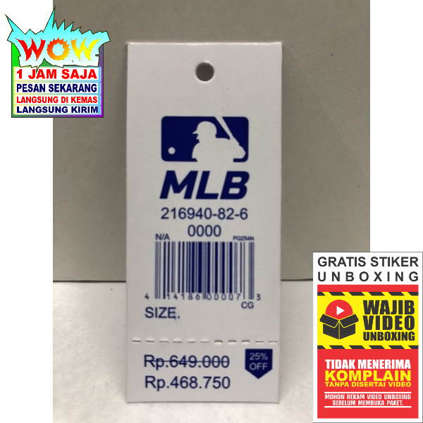 MINIMAL Mlb LABEL TAG HANGTAG NAME TAG PRICE TAG Minimum ORDER 200pcs ...