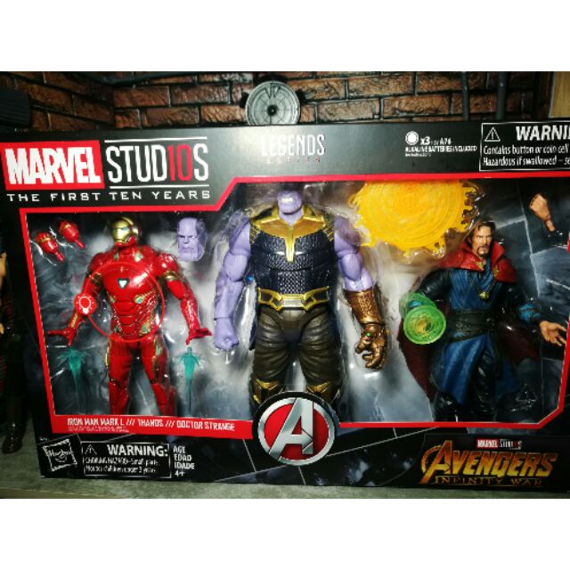 Thanos iron man doctor strange best sale 3 pack