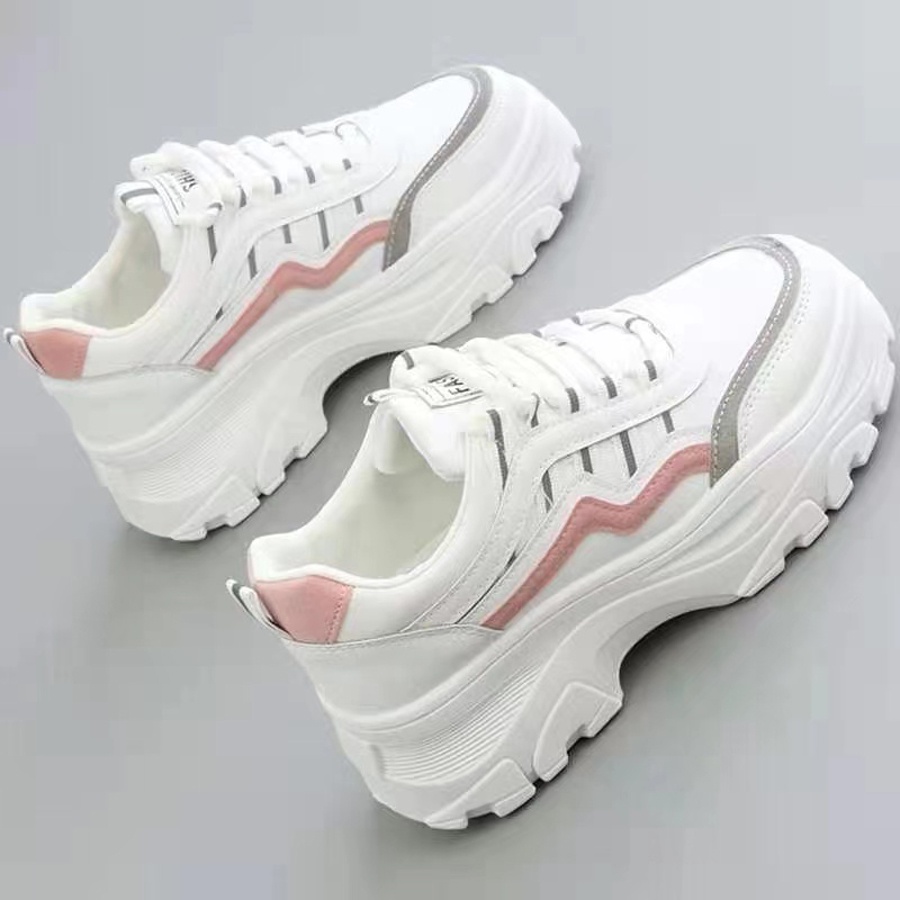 thick-soled white single shoes, net red sneakers, women's shoes ...