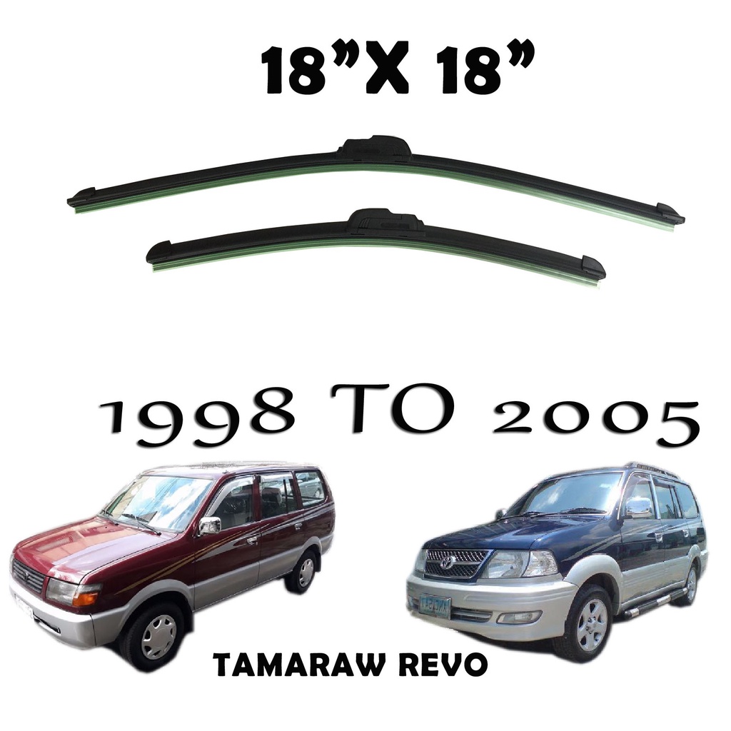 Toyota Tamaraw Revo Banana Type Wiper Blade Set Pcs