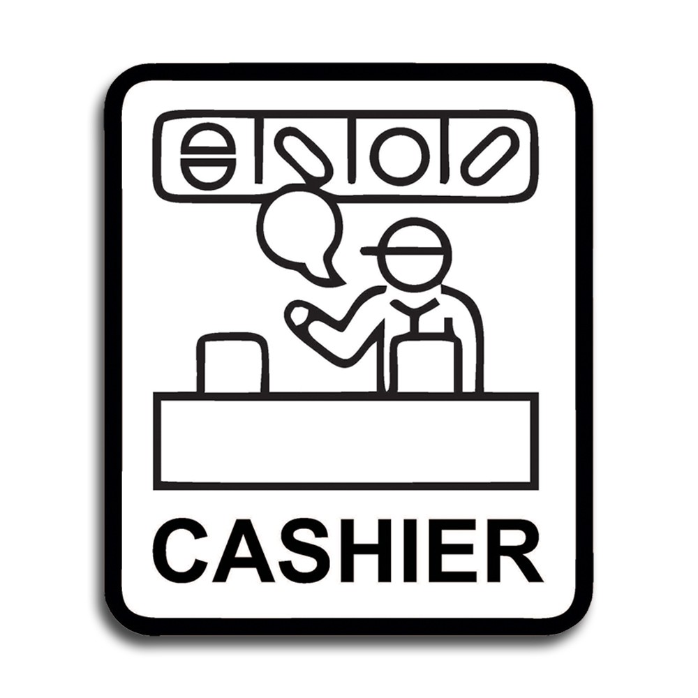 Cashier sign Board - sign system cashier | Shopee Philippines