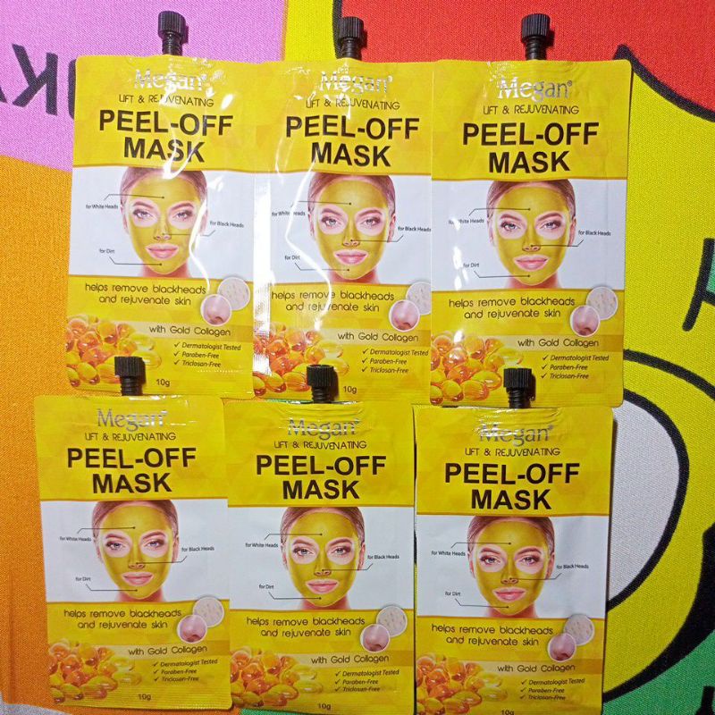 Megan Beauty Megan Peel Off Mask Gold Collagen 10ml Shopee Philippines