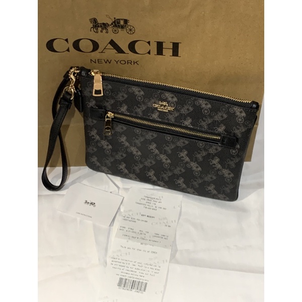 coach extra large wristlet