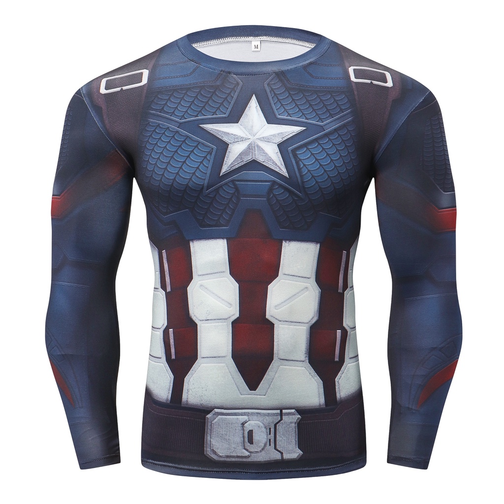 Captain america full sleeve t shirt online hotsell