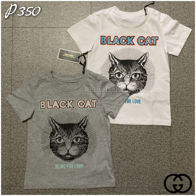 GUCCI KIDS BLACK CAT SHIRT Shopee Philippines