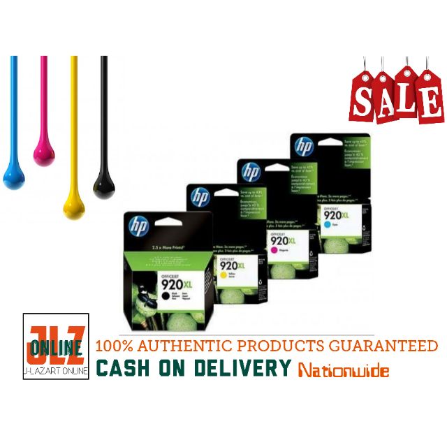 HP ink 920XL Black, Cyan, Yellow, Magenta, original Ink Cartridge ...