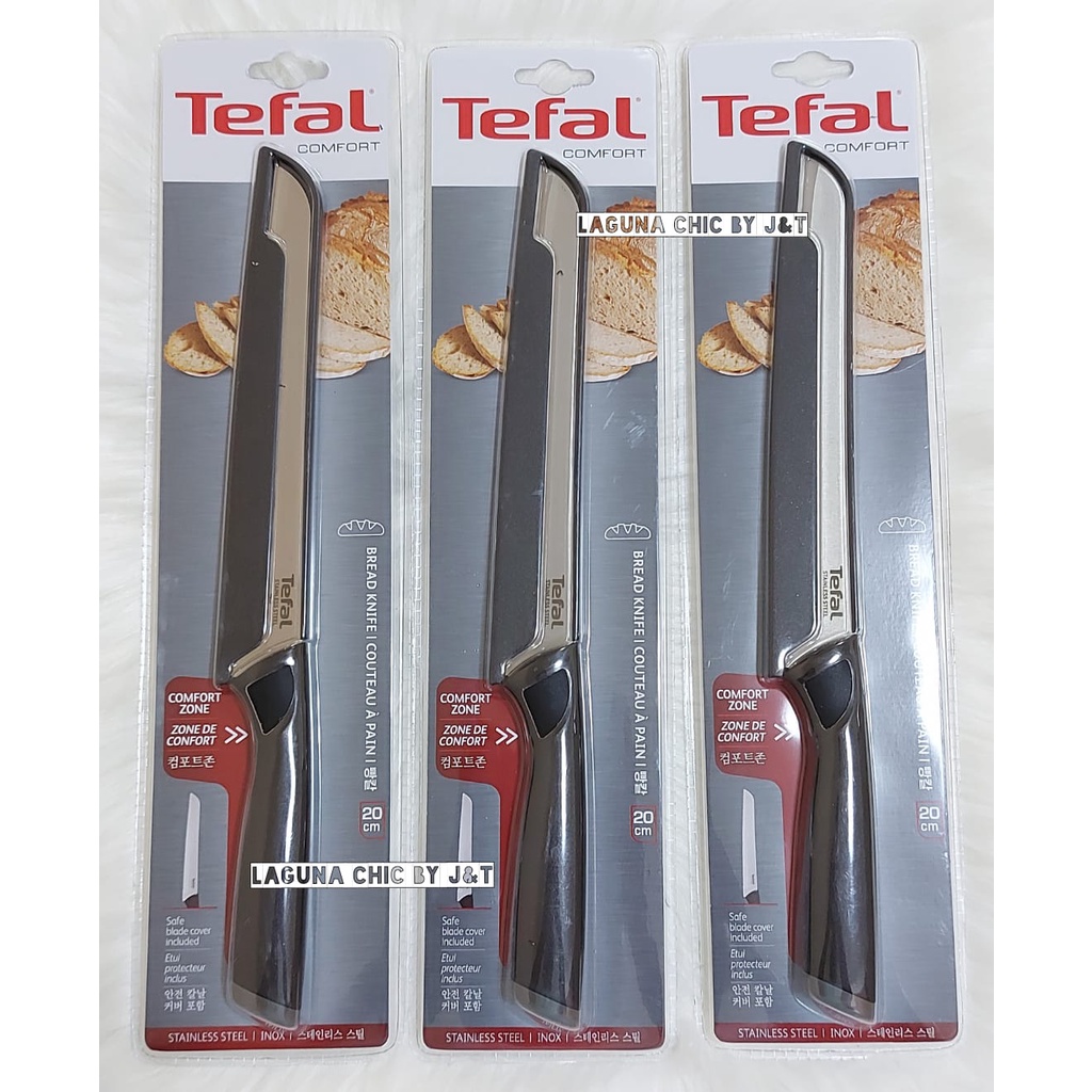 Tefal Comfort Bread Knife / Santoku Knife (12cm20cm) Shopee Philippines