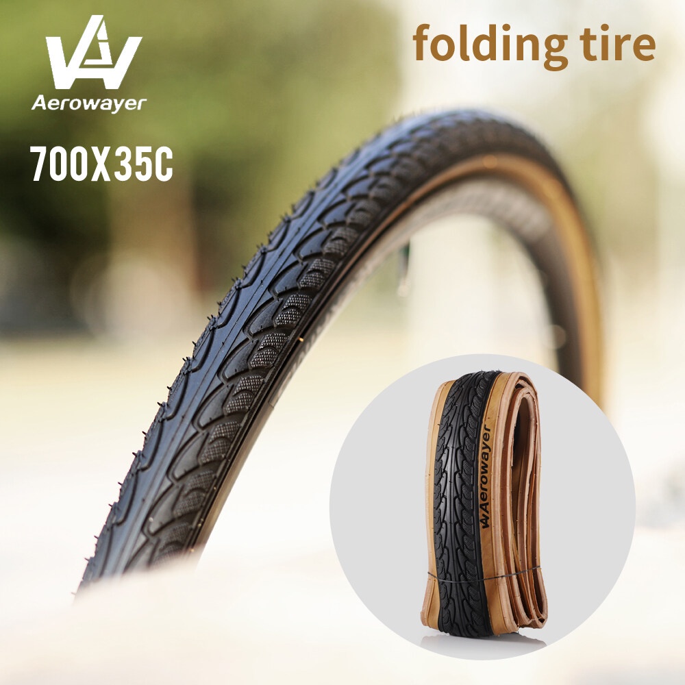 New bicycle tire 700x35C road bike tires 60TPI kevlar anti puncture city 700C bike leisure riding ultralight 420g Shopee Philippines