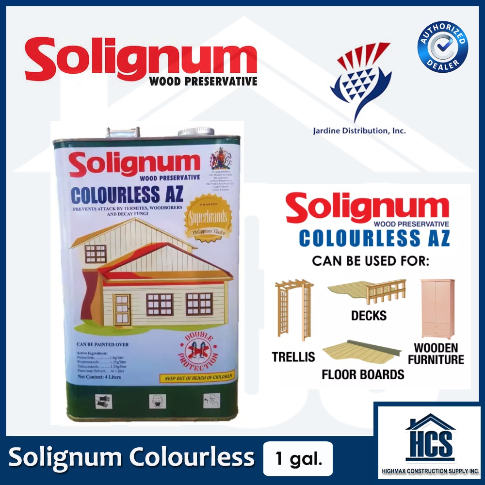 Solignum Wood Preservative - Colorless 1 Gallon | Shopee Philippines