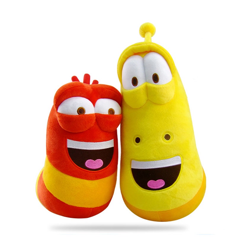 10cm Yellow Insect Red Insect Hot Cartoon Larva Toys Stuffed Doll For ...