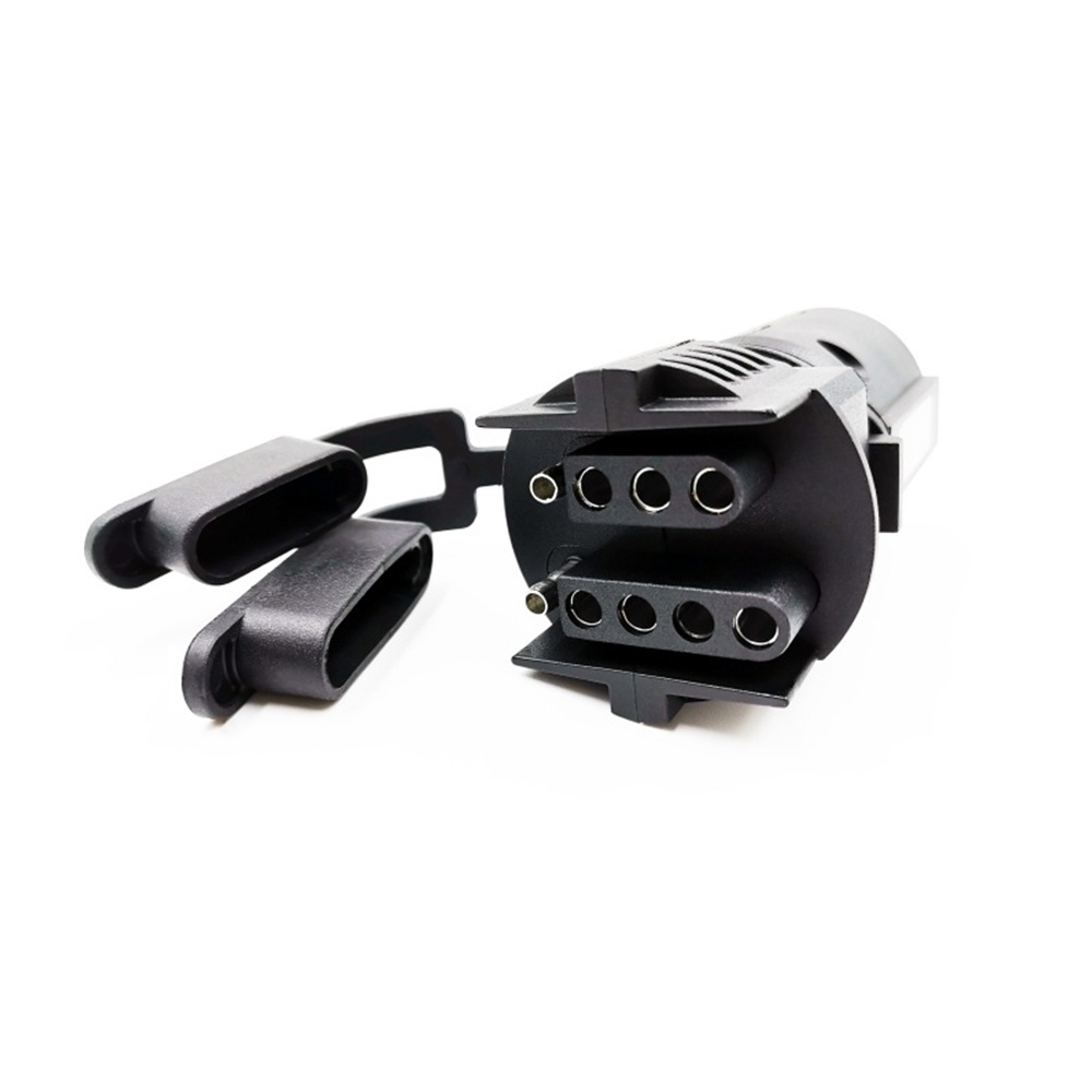 thumbnail image 2 of 7 Pin To 4 Pin Trailer Plug Adapter - Converts 7 Blade To 4-Way & 5-Way Flat For RV, Boat, Utility Trailers 2 of 14