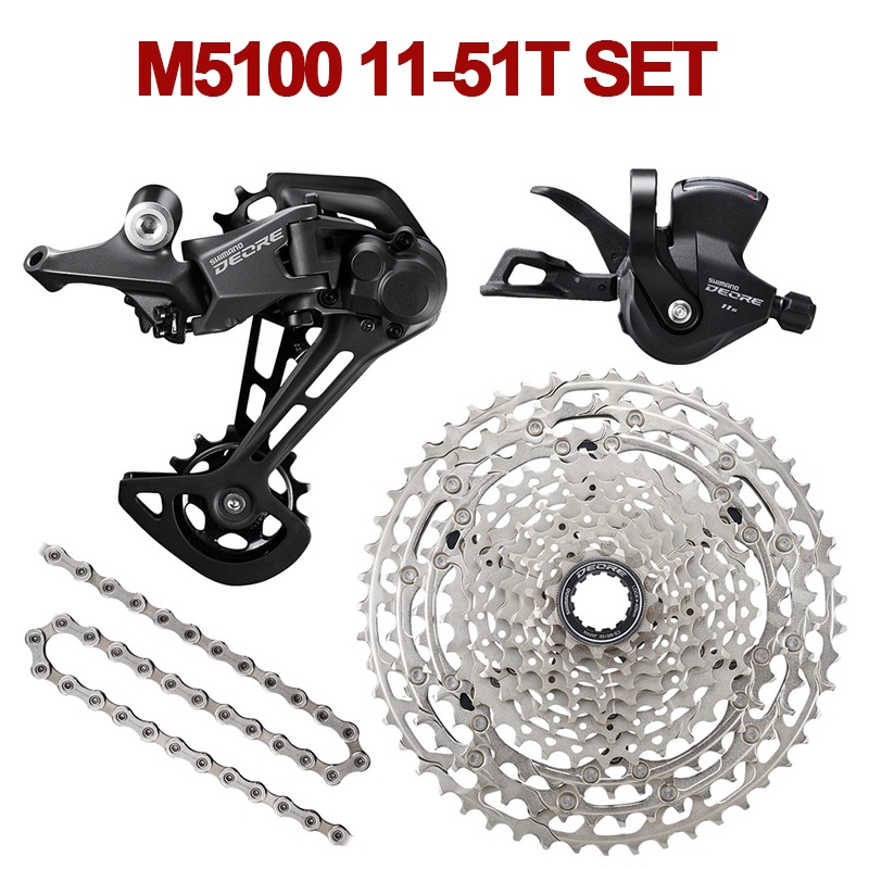 Shimano DEORE M5100 11 Speed Groupset 11-51t SL-M5100 RD-M5100-SGS ...