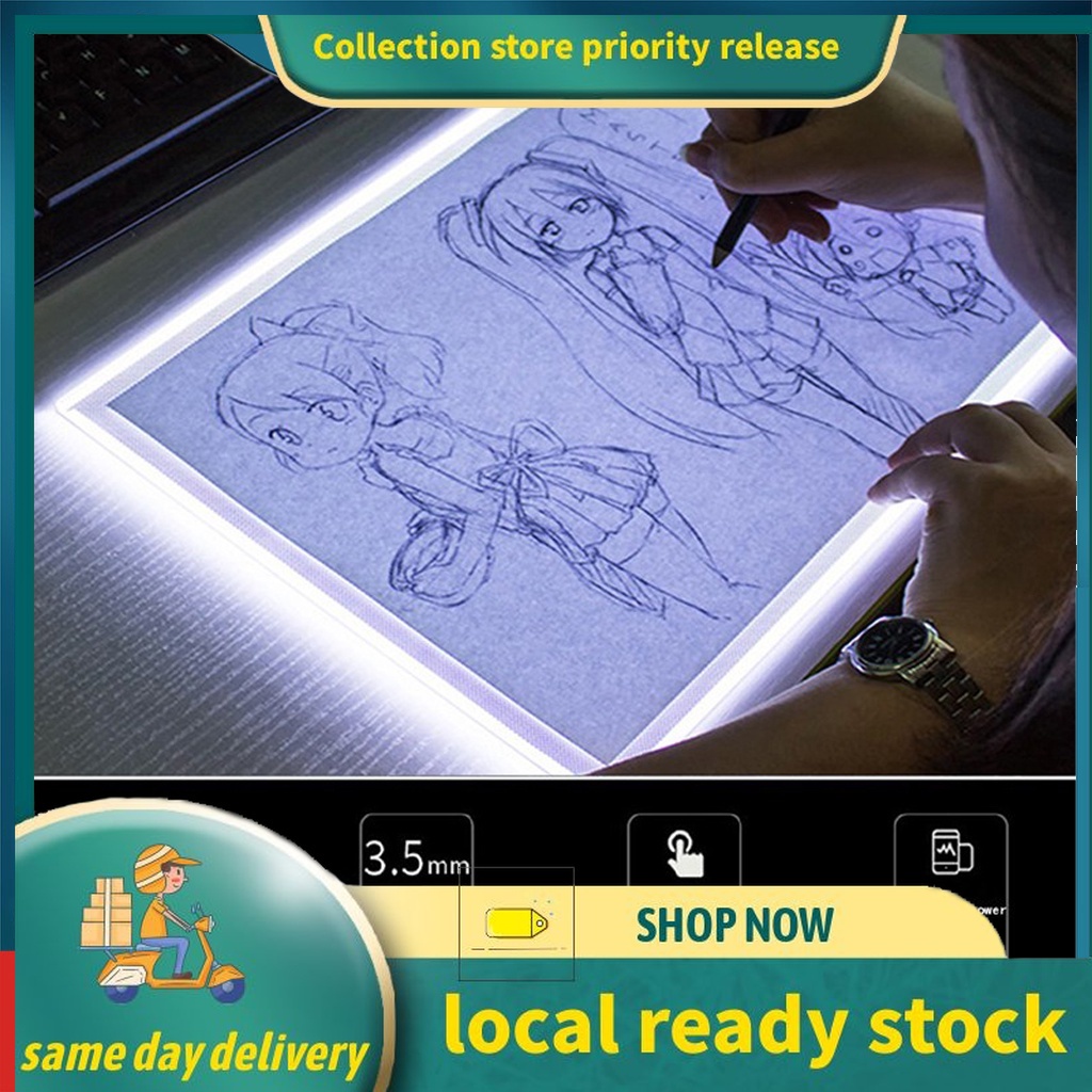 【High Quality】A5 LED Art Template Board Light Box USB Tracing Drawing ...