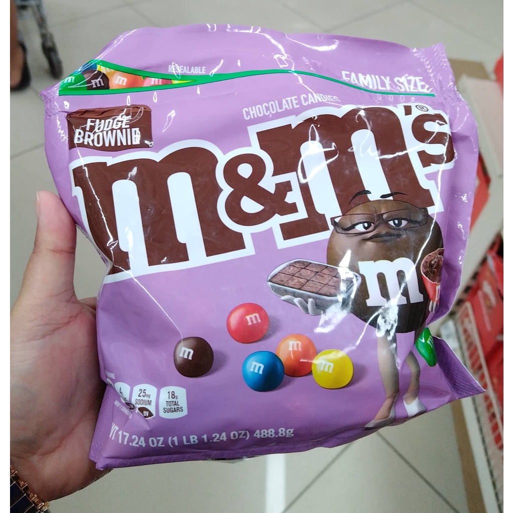 M&Ms Fudge Brownie, Family Size, 17.24 oz