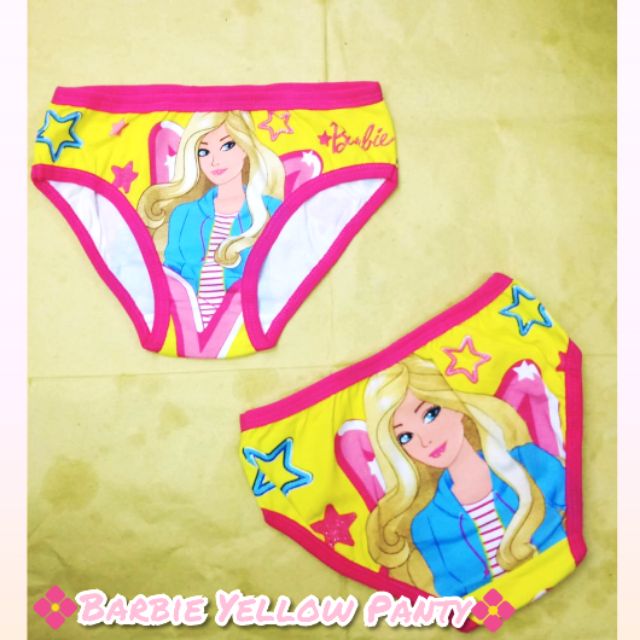 Bodycare Kids Girls Panty Barbie Print- Cotton - 922 (Yellow