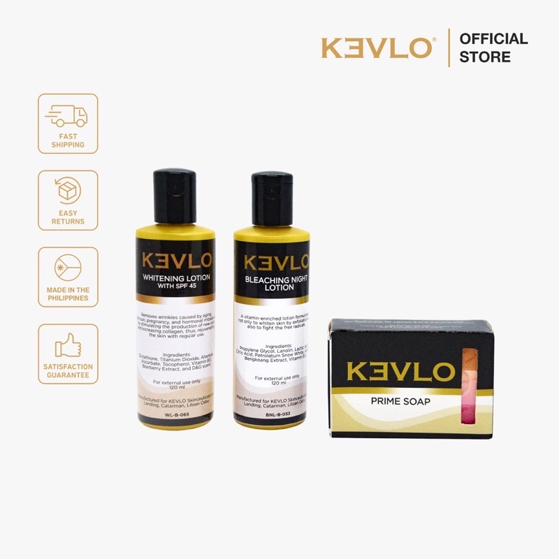 KEVLO Body Whitening Set (COD Available) | Shopee Philippines
