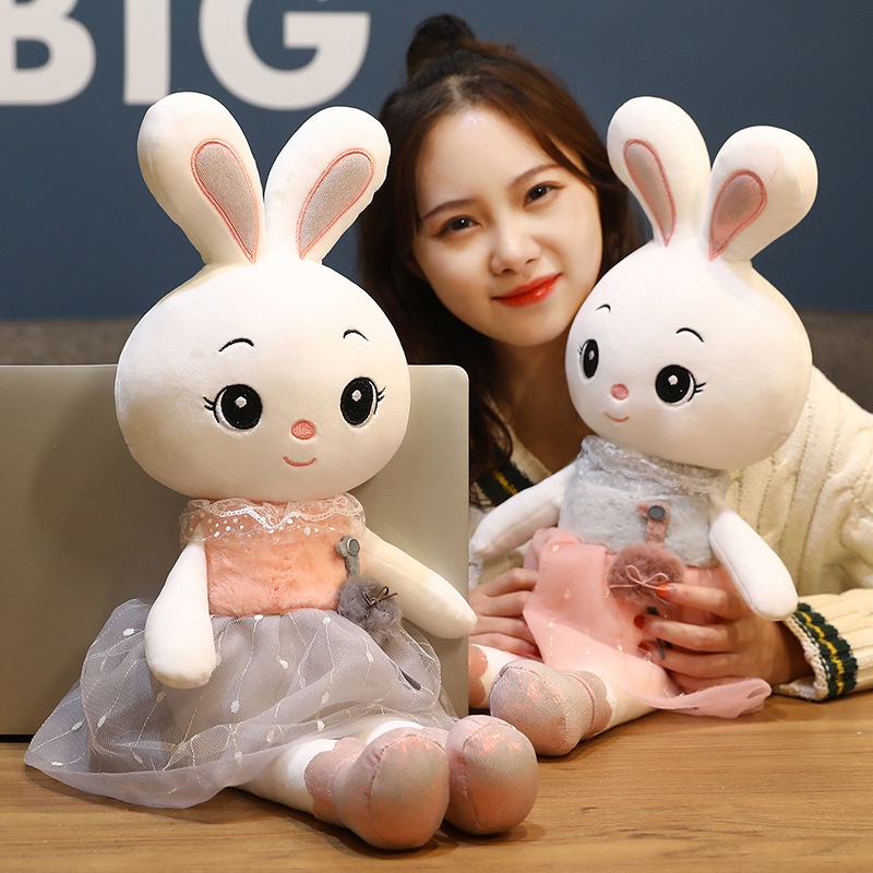 45CM Soft Cute Plush Toy Girl's Heart Cute Bunny Doll Sleeping Comfort