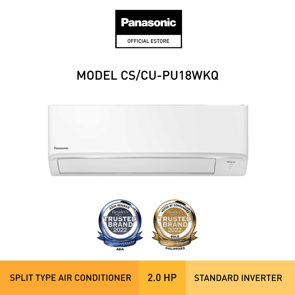 Panasonic Cscu Pu18wkq 20hp Standard Inverter Split Type Aircon Shopee Philippines 9046