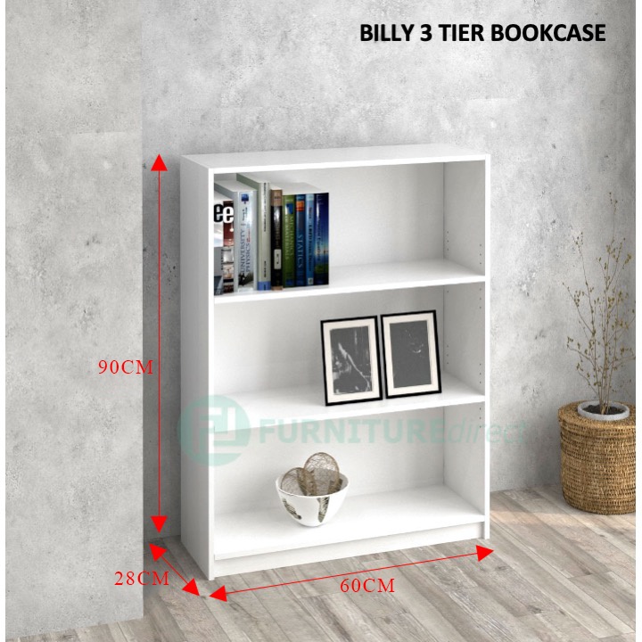 Bookcase rak buku IKEA alike 3 and 6 Tier bookcase/ ikea bookshelf