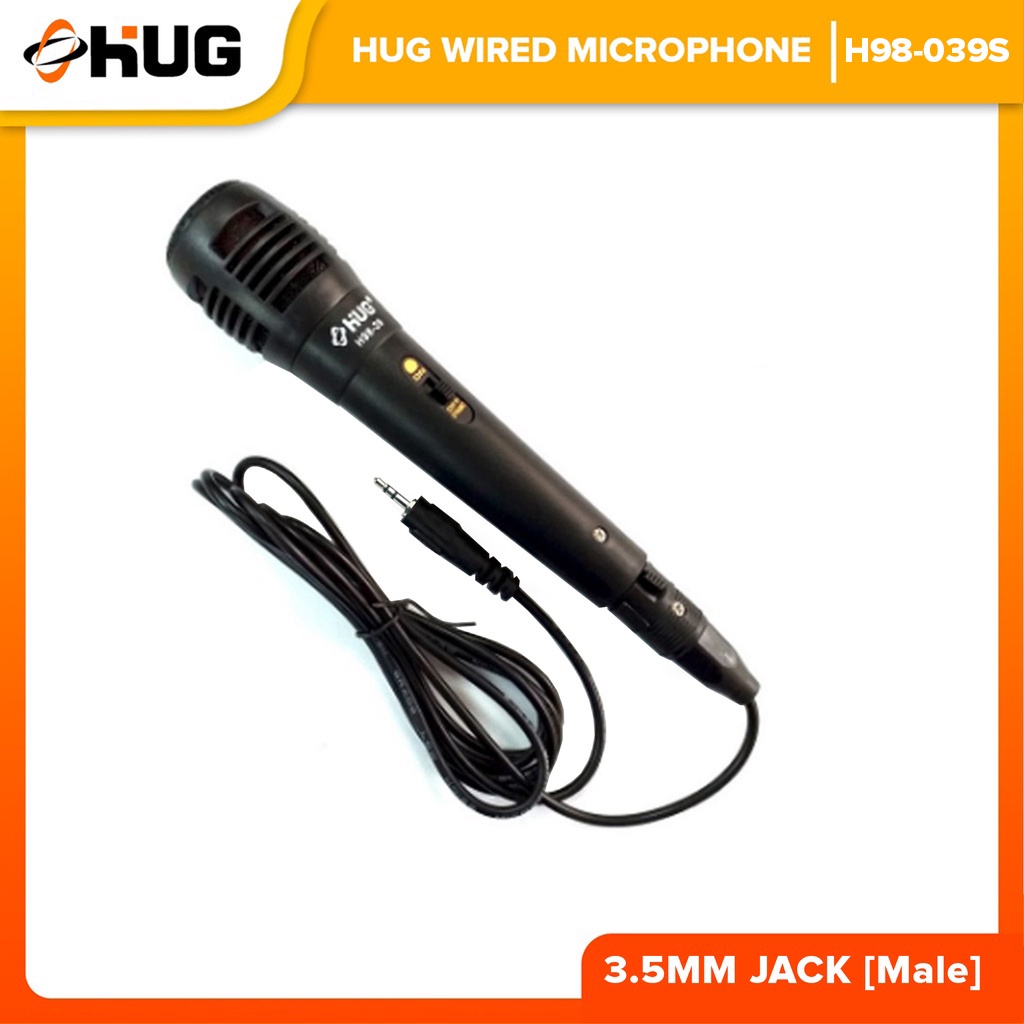 Hug Microphone 3.5mm jack Male (Small Pin) - H98-039S | Shopee Philippines