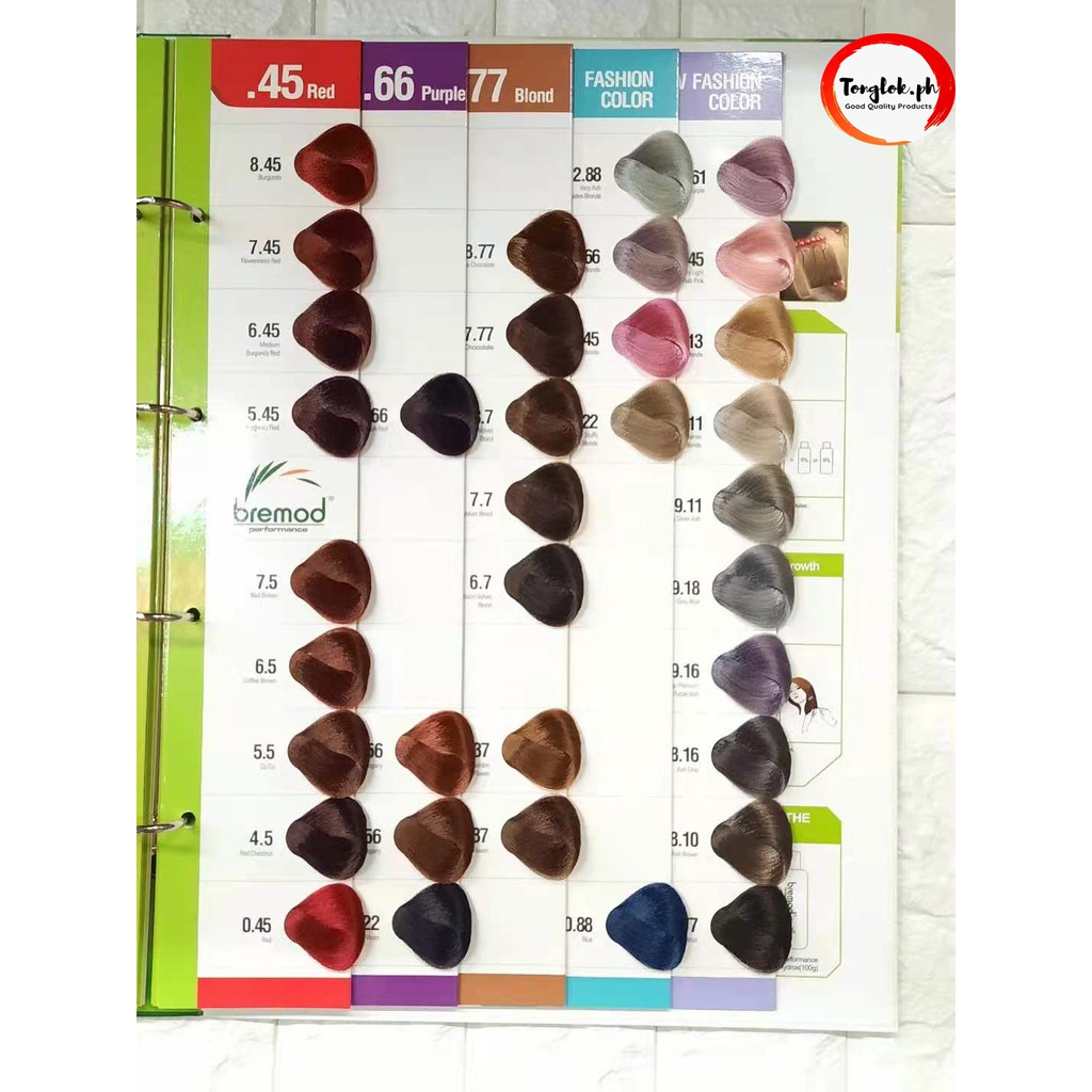 Shop bremod color chart for Sale on Shopee Philippines