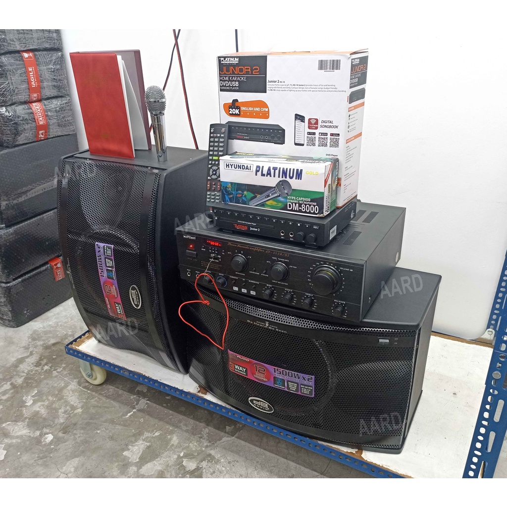 Bundle Karaoke Set Konzert AV502BT + Platinum Junior 2 + DB Audio D12