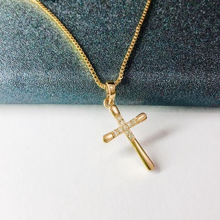 Pendant gold cross on sale necklace for women