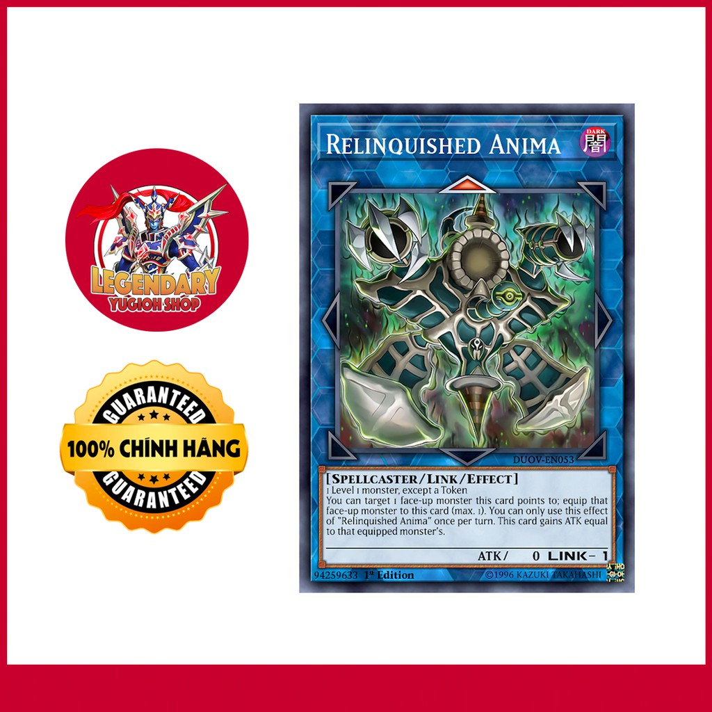 Original Yugioh Card] Relinquished Anima | Shopee Philippines