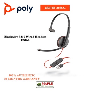 Plantronics blackwire 3200 mono corded online uc headset with usb connectivity