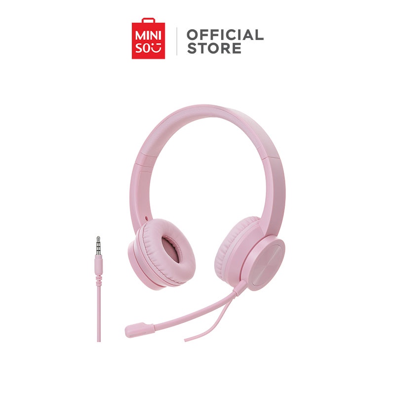 MINISO 3.5mm Headset with Boom Microphone Model BHA8 Shopee Philippines