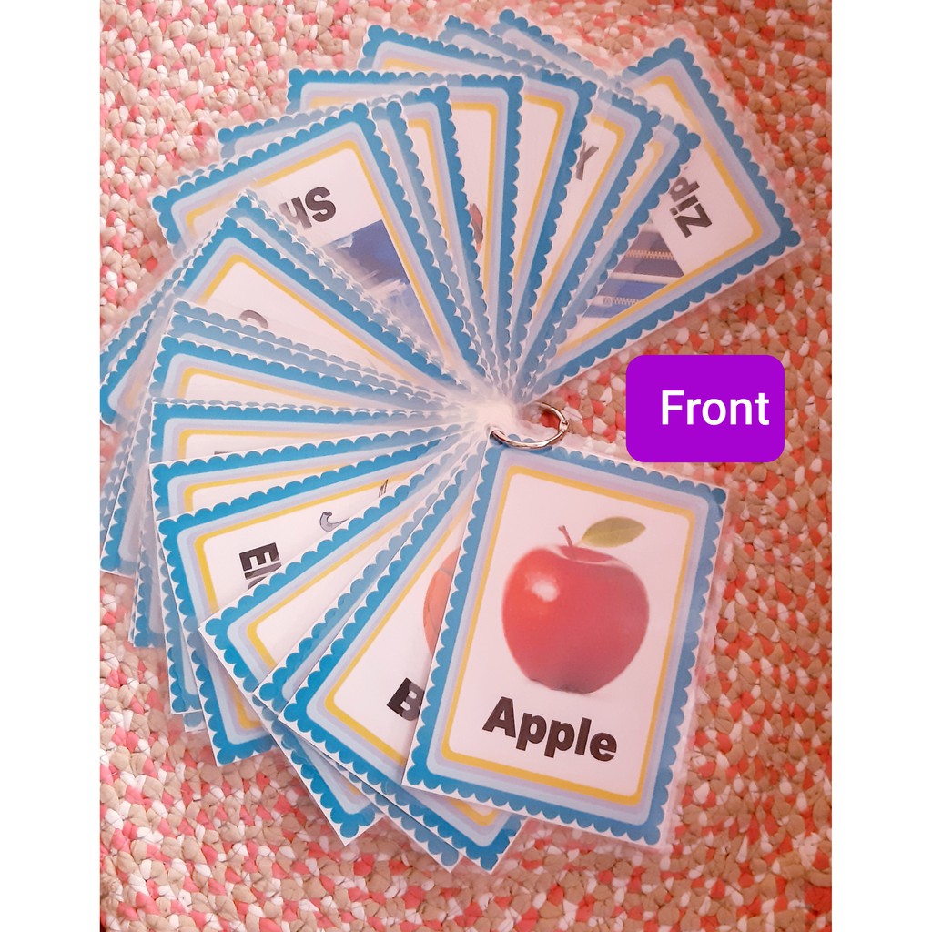 ABC Laminated Flash Cards ( 26 pieces ) Shopee Philippines