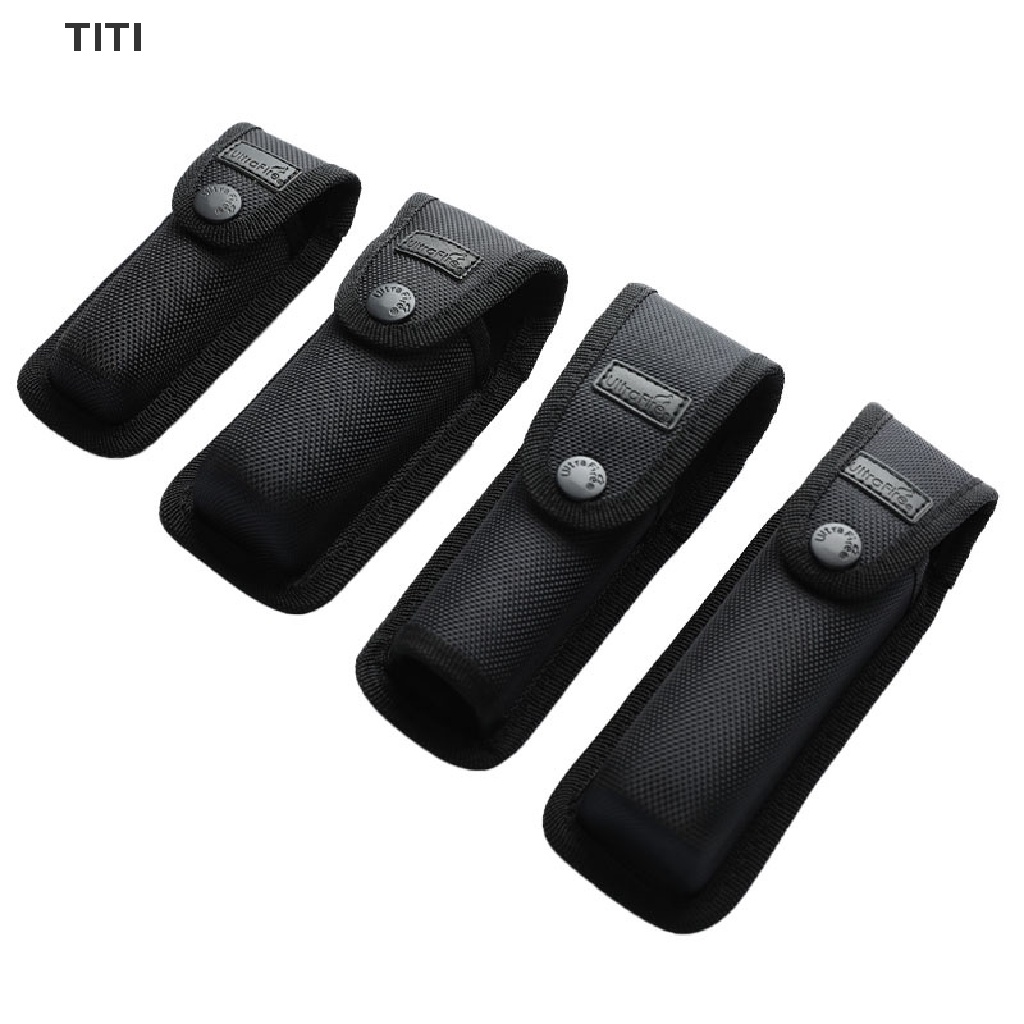 ti Tactical Flashlight Holster Pouch with Belt Clip Outdoor EDC Tool