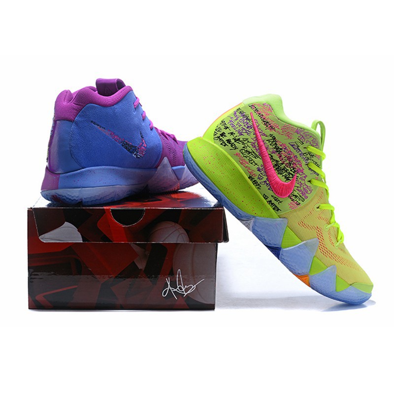 ☏◑๑Original Nike Kyrie lrving 4 EP GS IV Confetti Multi Color