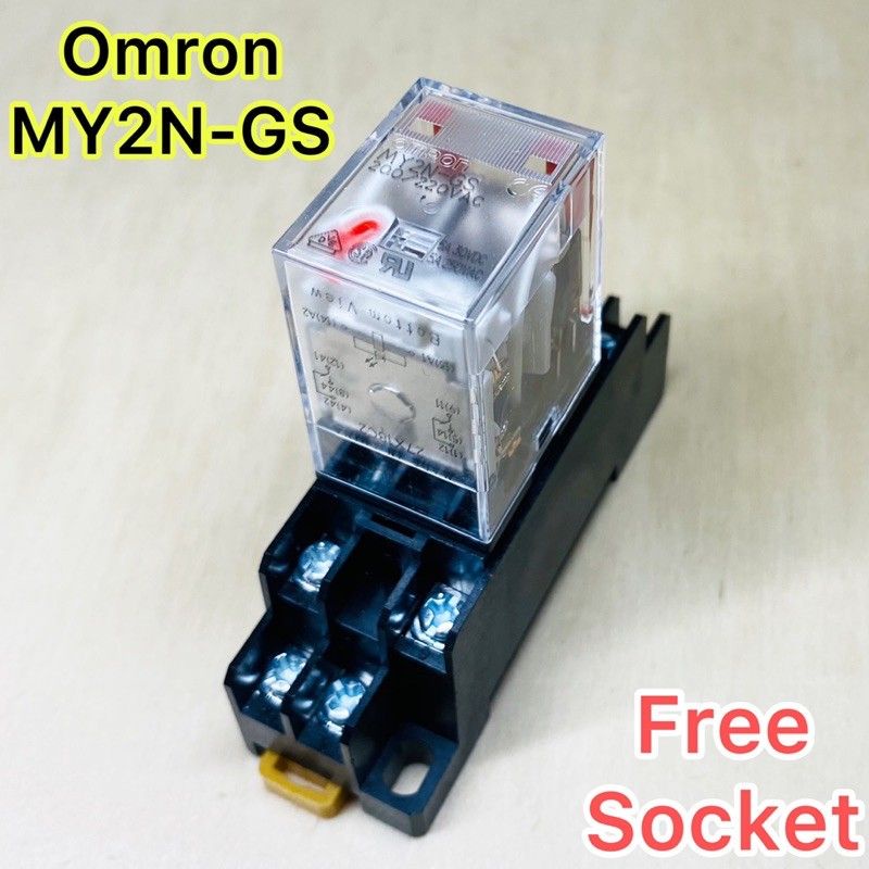 Omron My2n-gs Power Relay With Free Socket 