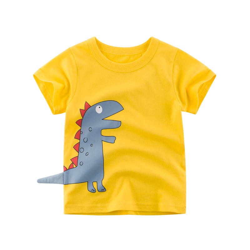 1-10 years old boy T-shirt dinosaur print cotton boy children shirt ...