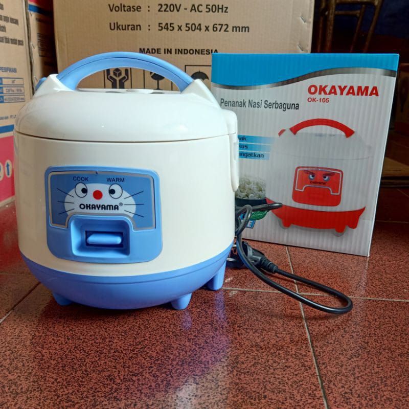 1 LITER OKAYAMA Rice Cooker Multipurpose Rice Cooker - Type OK-105 ...