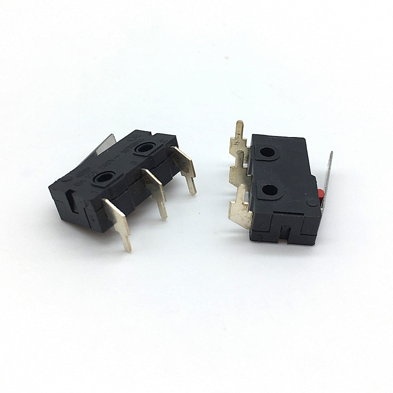 10PCS Mini Micro Switch Roller ARC Lever SPDT Snap Action 3A 250V AC 5A ...