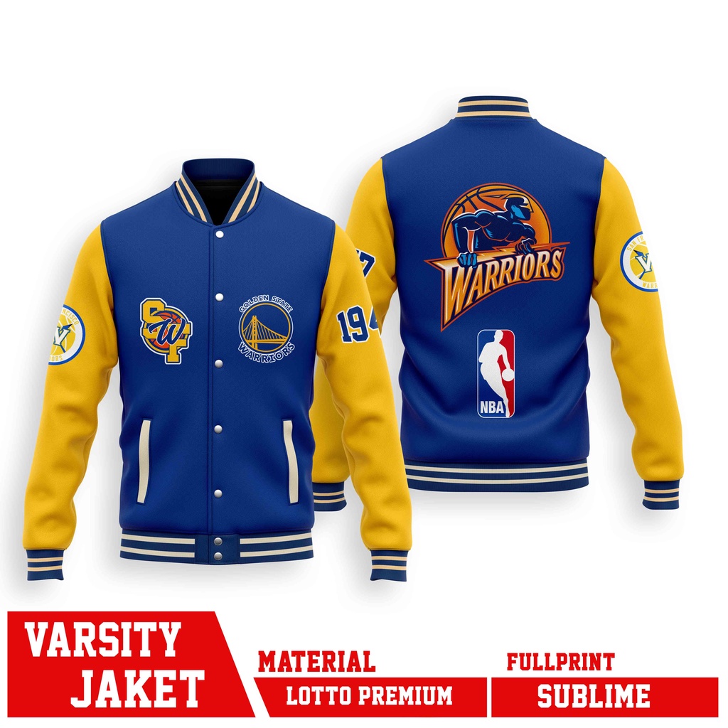 Varsity Jacket BASKETBALL SERIES GOLDEN STATE WARRIORS Shopee Philippines