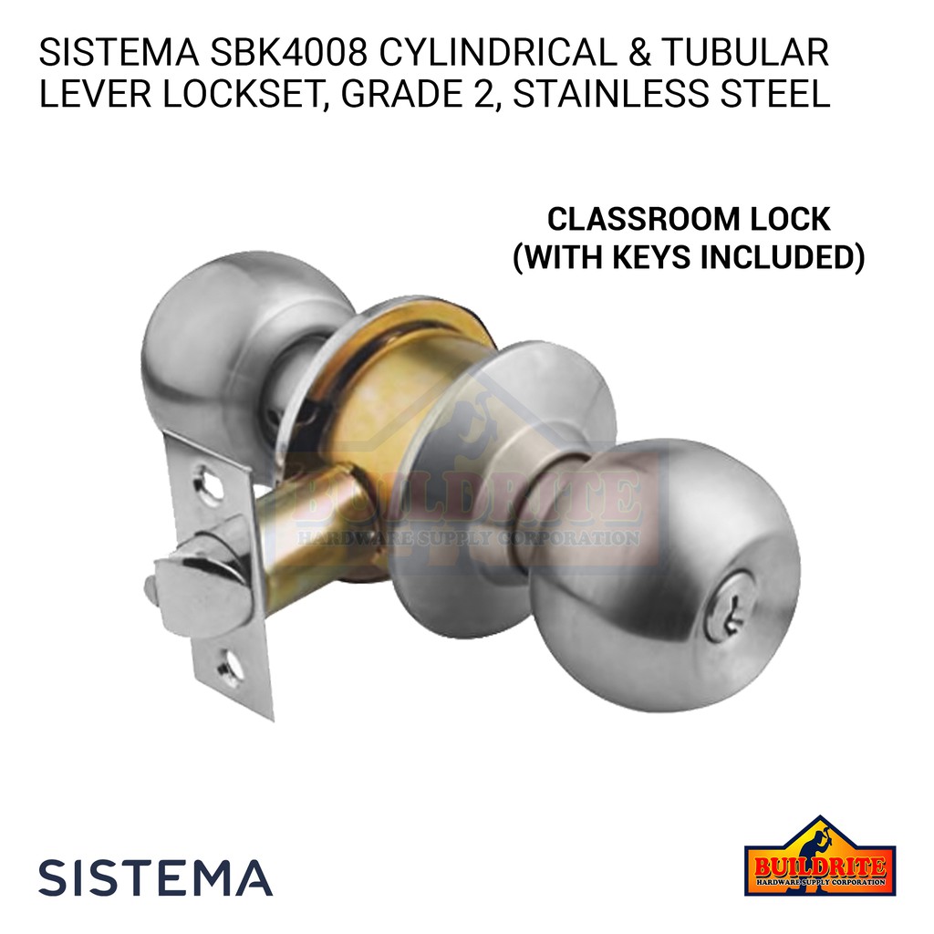 SISTEMA SBK4008-US32D Classroom Lock G2 Stainless Steel | Shopee ...