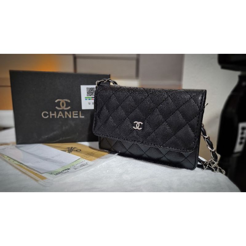 Chanel caviar sling store bag