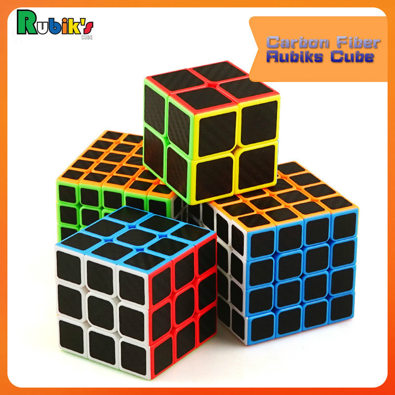 Sengso Carbon Fiber Rubiks Cube Game 2x2 3x3 4x4 5x5 Speed Rubics Cube Puzzle Rubik Cube 