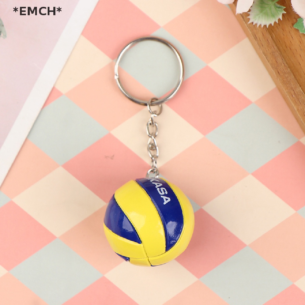 EMCH Volleyball Keychain Ornaments Business Volleyball Gifts Beach Ball