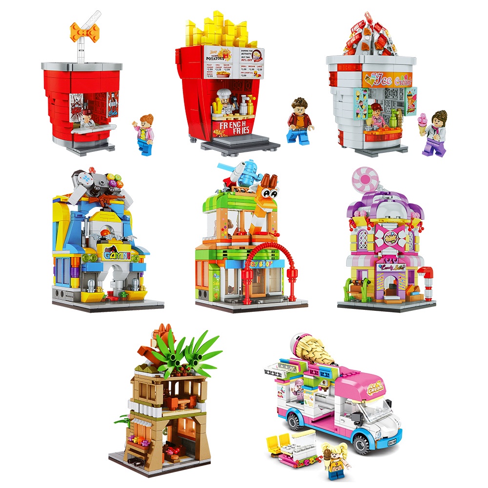 Play Set Mini Block World Kids Collectible Series Toys best gift for ...