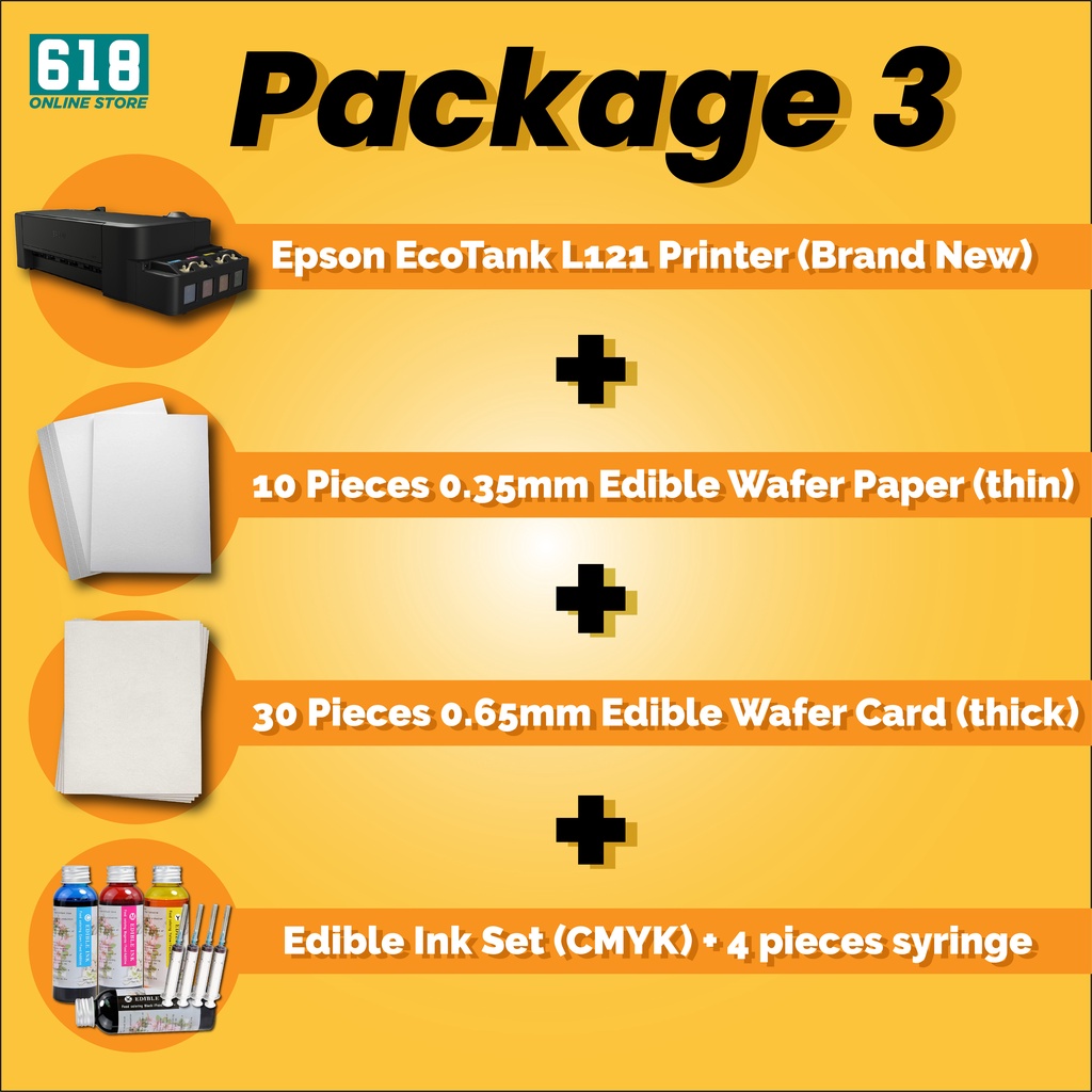 Edible Printing Package Edible Printer Edible Ink Edible Paper