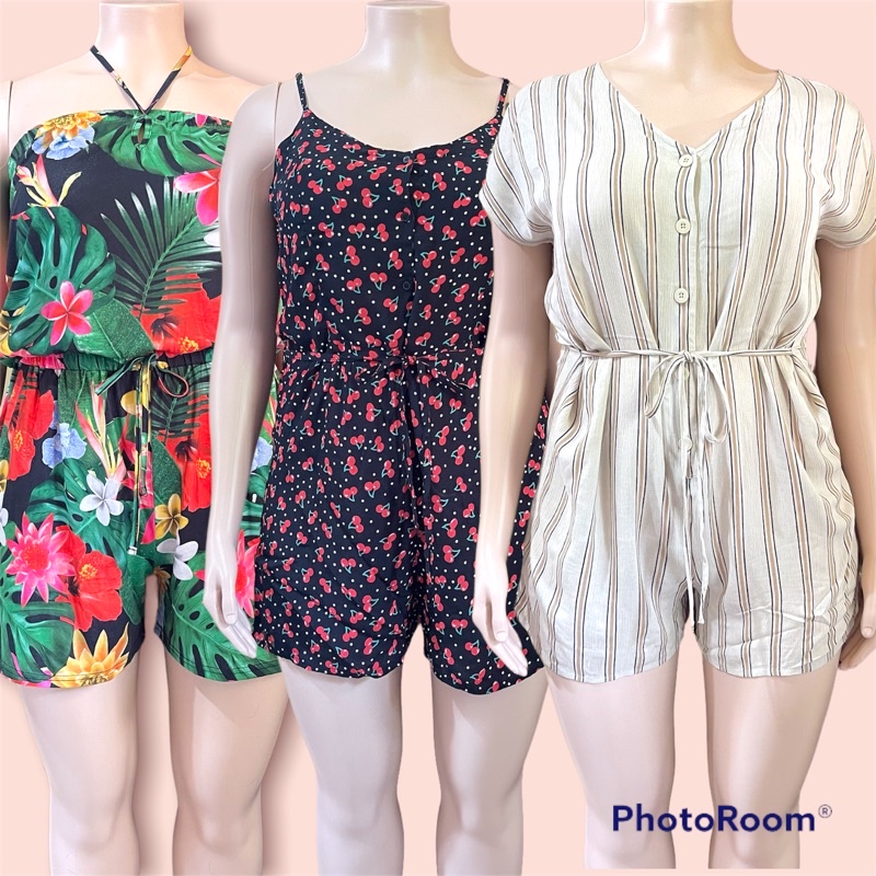 AUSSIE-DUBAI Preloved PLUS SIZE ROMPERS | Shopee Philippines