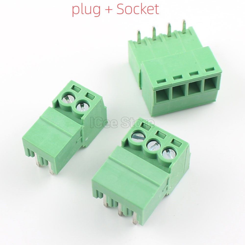 5pair 15edg 381mm Pcb Screw Terminal Block Connector Kf2edg Horizontal Socket Plug 2p 3p 4p 5p 7481