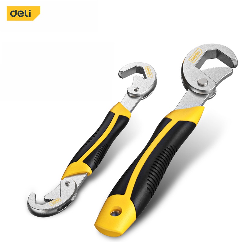Deli 2PCS Multifunction Universal Adjustable Wrench 9-32mm Adjustable ...