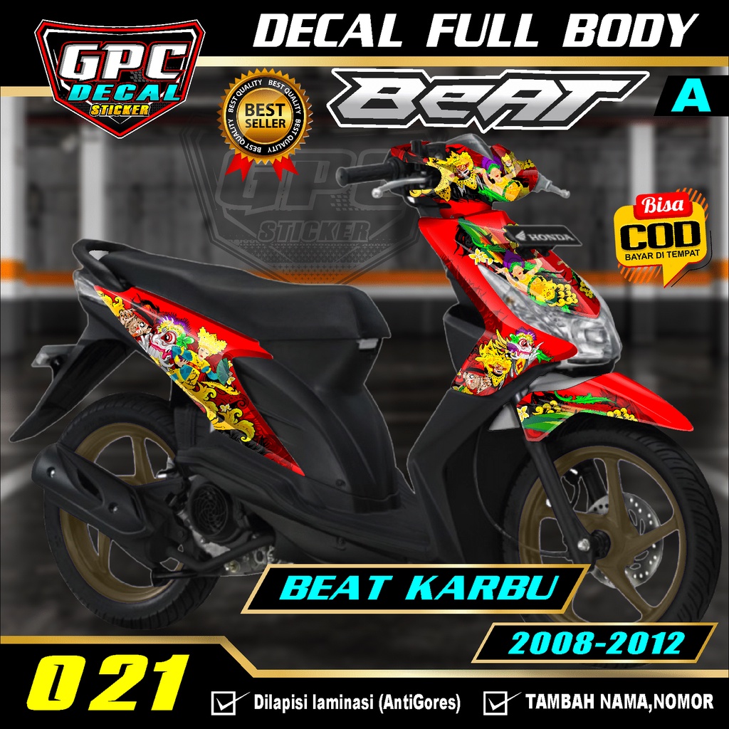 Old Honda Beat Karbu Fullbody Variation Decal Sticker 208/2009/2010 ...