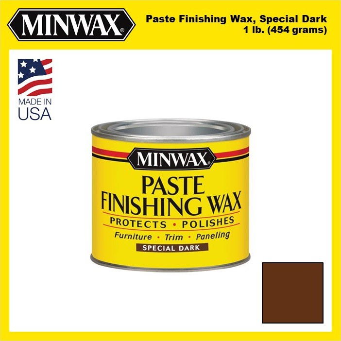 Minwax Paste Finishing Wax, Special Dark, 1 lb (.45kg)